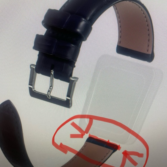 Cartier Width of Strap 13.80 x 13.80 Cut Out Leather Watch Strap - Picture 13 of 13